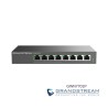 Switch No Administrable de 8 puertos Gigabit con 4 puertos Poe hasta 60W de salida compatible con GWN Cloud  carcasa metalica NM