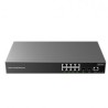 Switch Administrable Grandstream (GWN7801) 8 puertos Gigabit  2 SFP. Capa 2  FANLESS QoS para Audio y Video TL1