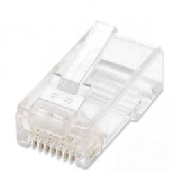 Plugs de Red CAT5E INTELLINET  Transparente TL1