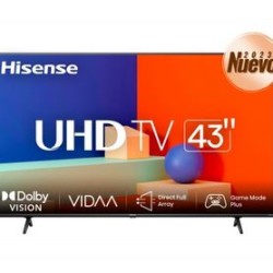 Televisor Hisense 43A4KR 43 pulgadas LED FHD 1920 x 1080 Pixeles SMART ROKU IDCARDKR2K