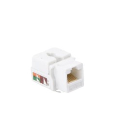 Módulo Jack Keystone Cat5e Con Terminación 110 (punchdown) Para Faceplate  Color Blanco