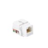 Módulo Jack Keystone Cat5e Con Terminación 110 (punchdown) Para Faceplate  Color Blanco