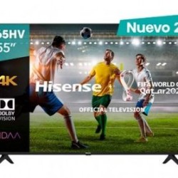 Televisor Hisense 55A65HV 55 pulgadas LED 4K UHD 3840 x 2160 Pixeles SMART VIDAA TL1