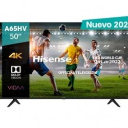 Televisor Hisense 50A65HV 50 pulgadas LED 4K UHD 3840 x 2160 Pixeles SMART VIDAA TL1