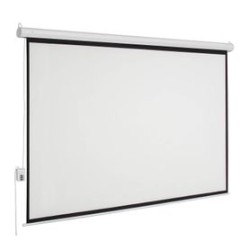 Pantalla de Proyección Eléctrica de Colgar MSE183 MULTIMEDIA SCREEN 2.44x1.83m. 120 pulgadas diagonales. Incluye C.R. Inalámbric