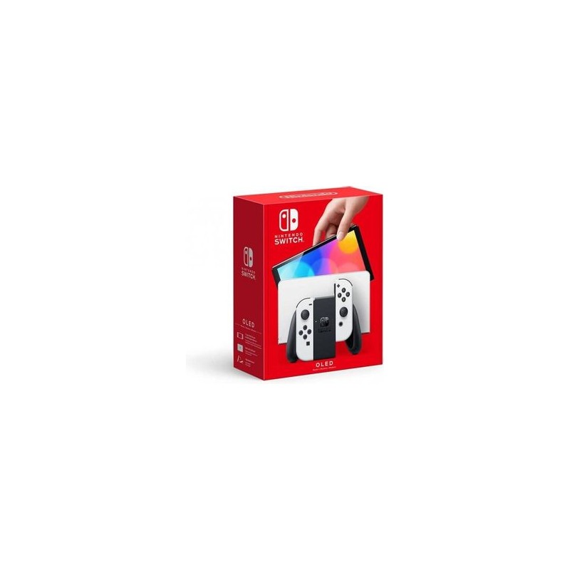 Nintendo Switch OLED Color Joycons Blanco. Version Internacional IDCARDKR2K