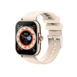 Smartwatch NECNON NSW201 1.81 pulgadas Full Touch IP67 BT 5.0 Android/IOS Beige Dorado IDCARDKR2K