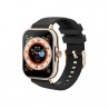 Smartwatch NECNON NSW201 1.81 pulgadas Full Touch IP67 BT 5.0 Android/IOS Negro/Dorado IDCARDKR2K