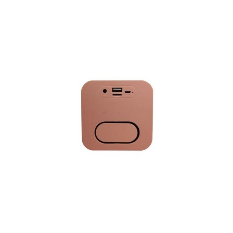 Bocina Inalámbrica Highlink Color Rosa Radio FM Lector USB Lector Micro SD Bateria Recargable Portátil Ligera TL1
