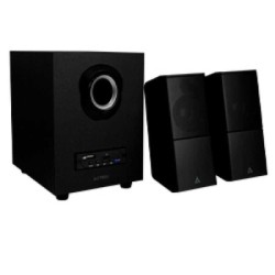 Bocinas Estéreo 2.1 ACTECK Inalámbricas BTJACK 3.5 MM Micro SDUSB Negro IMPULSE AS680 TL1