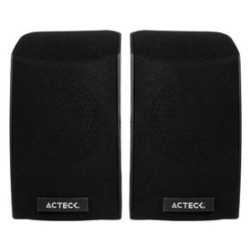 Bocinas Estéreo 2.0 ACTECK Auxiliar 3.5 MM USB 1 M Negro ENTRY AS210 TL1