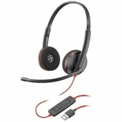 Diadema Blackwire Marca Plantronics (C3220) USBA Binaural color rojo TL1