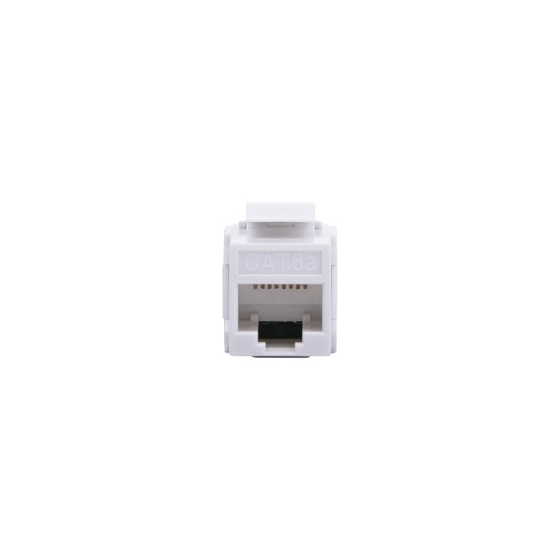 Acoplador Utp Cat6a Hembra Rj45 A Rj45 Hembra Color Blanco