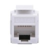 Acoplador Utp Cat6a Hembra Rj45 A Rj45 Hembra Color Blanco