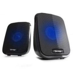 Bocinas VORAGO SPK107 Bocina USB 3 W Alámbrico USB/35mm Negro TL1