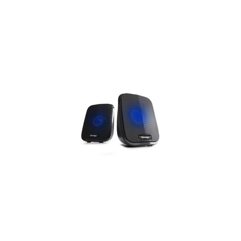 Bocinas VORAGO SPK107 Bocina USB 3 W Alámbrico USB/35mm Negro TL1