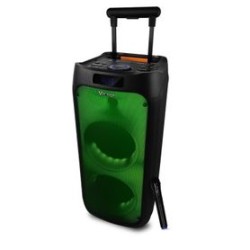 Bocinas Vorago KSP550 Cable Vorago. KSP550 bafle Vorago 2X8 pulgadas RGB BT recargable 1 micrófono inalámbrico. TL1