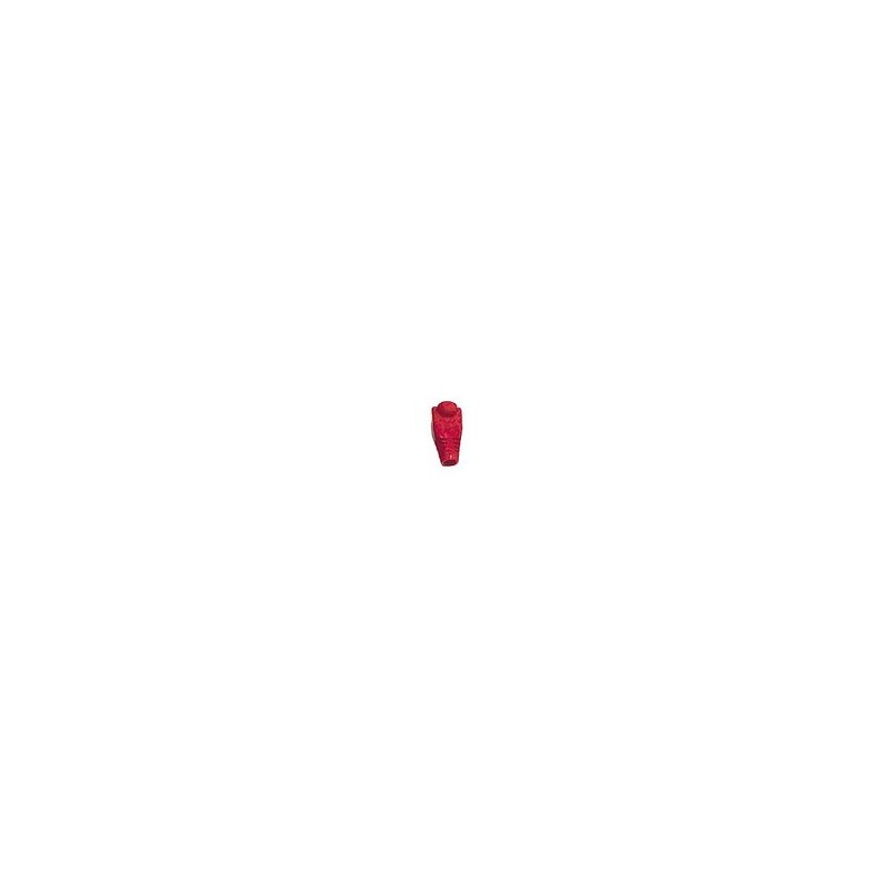 Bota Plástica Para Protección De Plug Rj45 Color Rojo