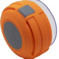 BOCINA BLUETOOTH NB03W PRO VENTOSA  RESISTENTE A SALPICADURAS IPX4 RADIO FM LECTOR MICRO SD MANOS LIBRES NARANJA SBNB600