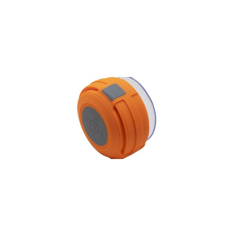 BOCINA BLUETOOTH NB03W PRO VENTOSA  RESISTENTE A SALPICADURAS IPX4 RADIO FM LECTOR MICRO SD MANOS LIBRES NARANJA SBNB600