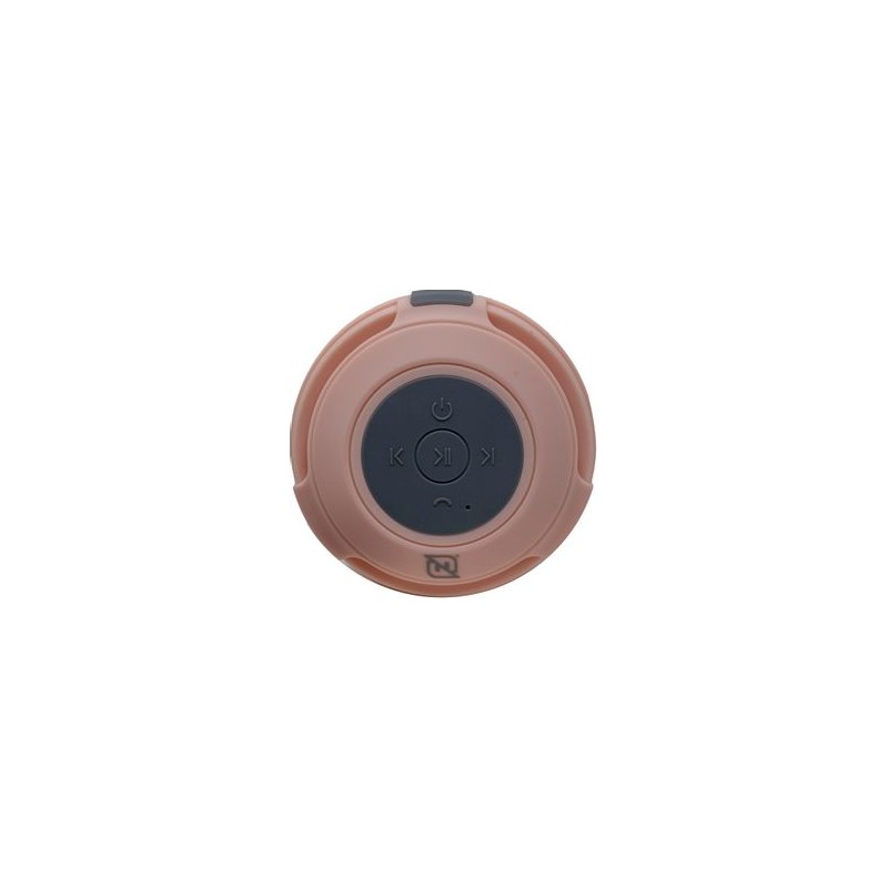 BOCINA BLUETOOTH NB03W PRO  VENTOSA  RESISTENTE A SALPICADURAS IPX4 RADIO FM LECTOR MICRO SD MANOS LIBRES ROSA SBNB600