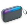 BOCINA BLUETOOTH RGB CON SUBWOOFER GRIS 600120 BROBOTIX IDCARDKR2K