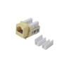 Módulo Jack Keystone Cat5e Con Terminación 110 (punchdown) Para Faceplate  Color Amarillo
