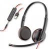 Diadema Blackwire Marca Plantronics (C3225 USBA) USBA y 3.5 mm binaural TL1