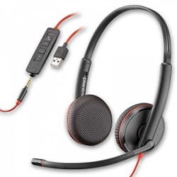 Diadema Blackwire Marca Plantronics (C3225 USBA) USBA y 3.5 mm binaural TL1