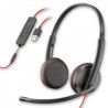 Diadema Blackwire Marca Plantronics (C3225 USBA) USBA y 3.5 mm binaural TL1