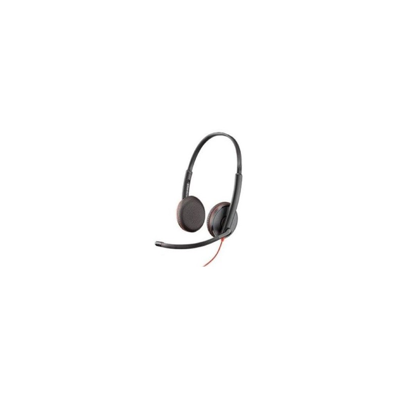 Poly Blackwire 3225 Alambricos con adaptador USBC/A conector 3.5 mm Binaural. 6005460
