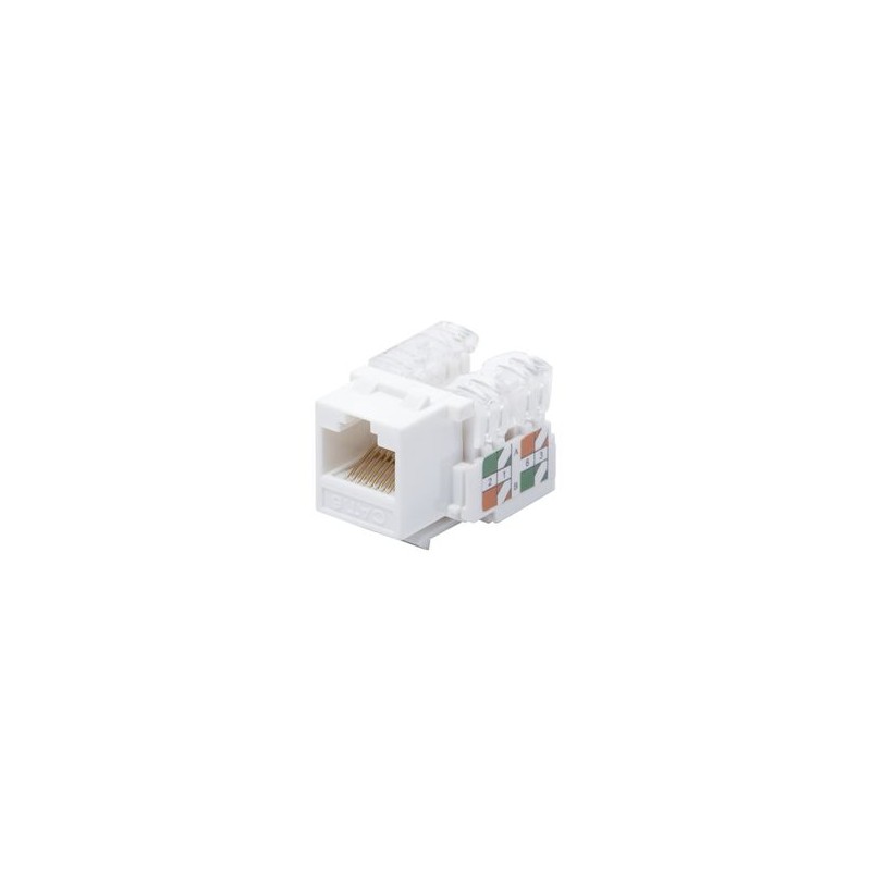 Módulo Jack Keystone Cat6 Con Terminación 110 (punchdown) Para Faceplate  Color Blanco