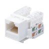 Módulo Jack Keystone Cat6 Con Terminación 110 (punchdown) Para Faceplate  Color Blanco
