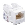 Módulo Jack Keystone Cat6 Con Terminación 110 (punchdown) Para Faceplate  Color Blanco