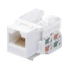 Módulo Jack Keystone Cat6 Con Terminación 110 (punchdown) Para Faceplate  Color Blanco