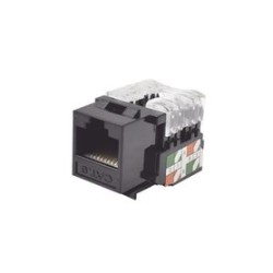 Módulo Jack Keystone Cat6 Con Terminación 110 (punchdown) Para Faceplate  Color Negro