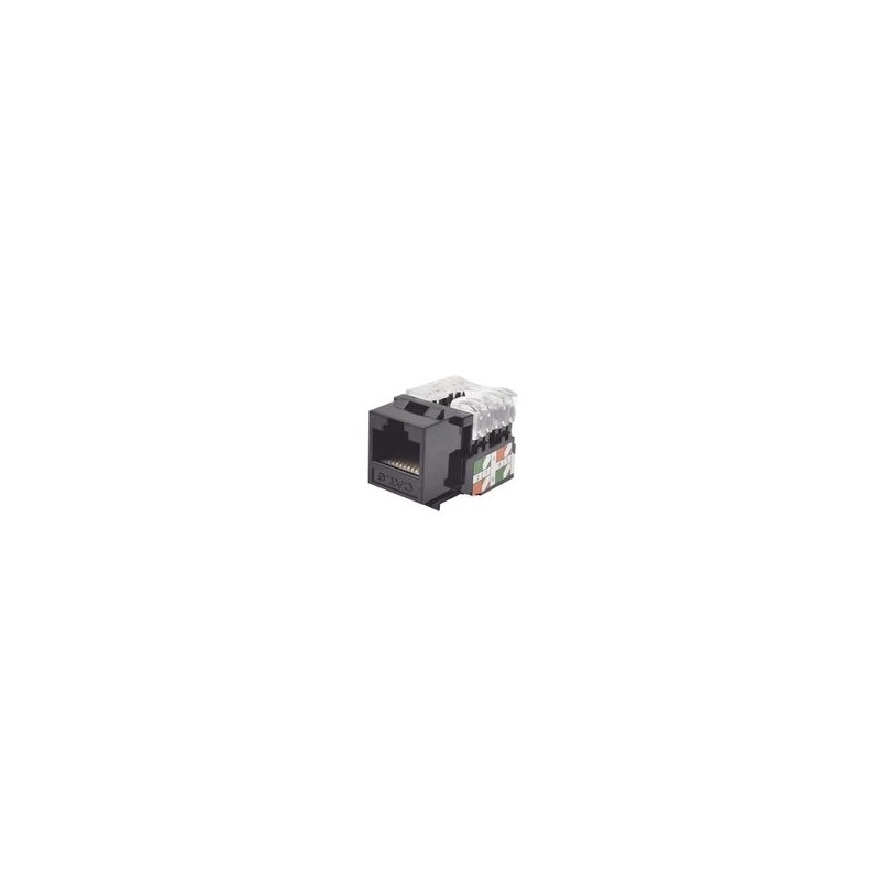 Módulo Jack Keystone Cat6 Con Terminación 110 (punchdown) Para Faceplate  Color Negro