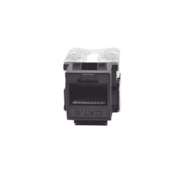 Módulo Jack Keystone Cat6 Con Terminación 110 (punchdown) Para Faceplate  Color Negro