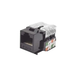 Módulo Jack Keystone Cat6 Con Terminación 110 (punchdown) Para Faceplate  Color Negro