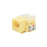 Módulo Jack Keystone Cat6 Con Terminación 110 (punchdown) Para Faceplate  Color Amarillo