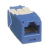 Conector Jack Rj45 Estilo Tg Minicom Categoria 6a De 8 Posiciones Y 8 Cables Color Azul