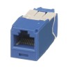 Conector Jack Rj45 Estilo Tg Minicom Categoria 6a De 8 Posiciones Y 8 Cables Color Azul