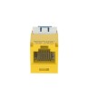 Conector Jack Rj45 Estilo Tg Minicom Categoria 6a De 8 Posiciones Y 8 Cables Color Amarillo