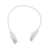 Cable De Parcheo Slim Utp Cat6  30 Cm Blanco Diámetro Reducido (28 Awg)