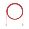 Cable De Parcheo Tx6 Utp Cat6 Diámetro Reducido (28awg) Color Rojo 7ft