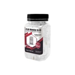 Bote Con 100 Piezas De Plug Modular Rj45 Cat5e Blindado Chapado De Oro A 30 Micras Para Durabilidad Extrema Con Pin De Tierra