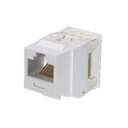 Conector Jack Estilo 110 (de Impacto) Tipo Keystone Categoria 6 De 8 Posiciones Y 8 Cables Color Marfil