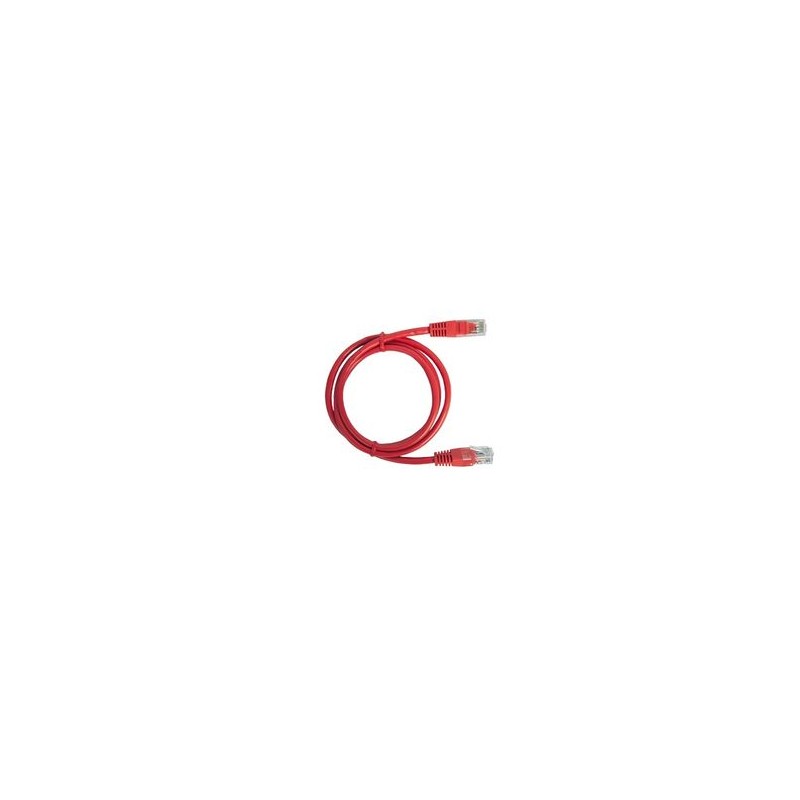 Cable De Parcheo Utp Cat5e  0.5 M  Rojo