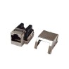 Módulo Jack Keystone Cat5e Con Terminación 110 (punchdown) Blindado (stp)  Metal
