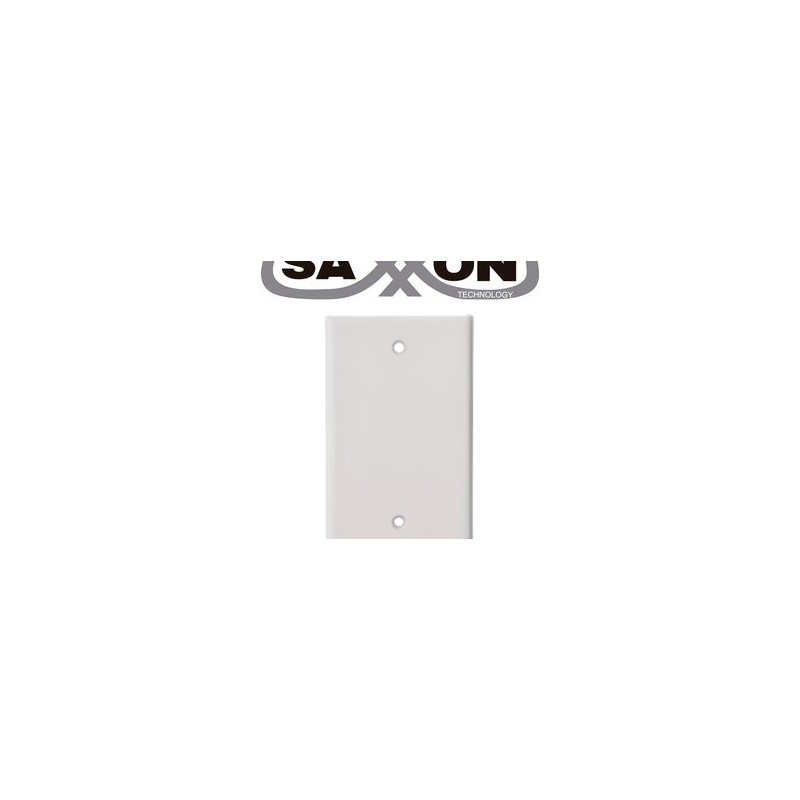 Saxxon A175  Placa De Pared Ciega / Sin Puertos / Color Blanco